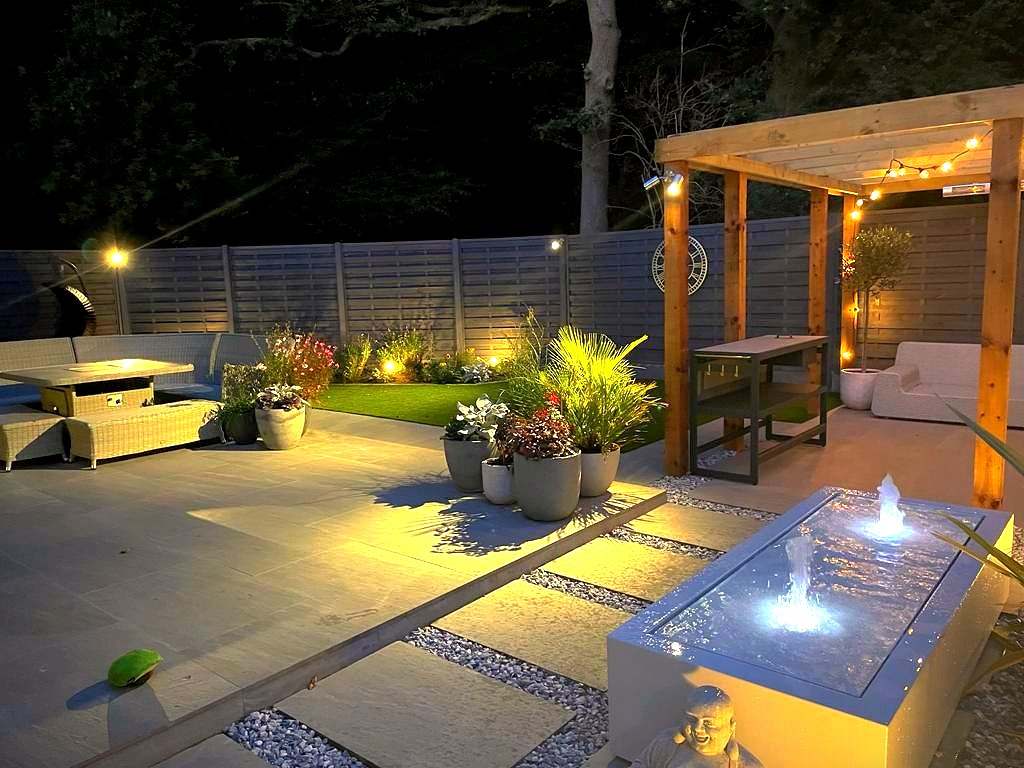 Garden lighting installation